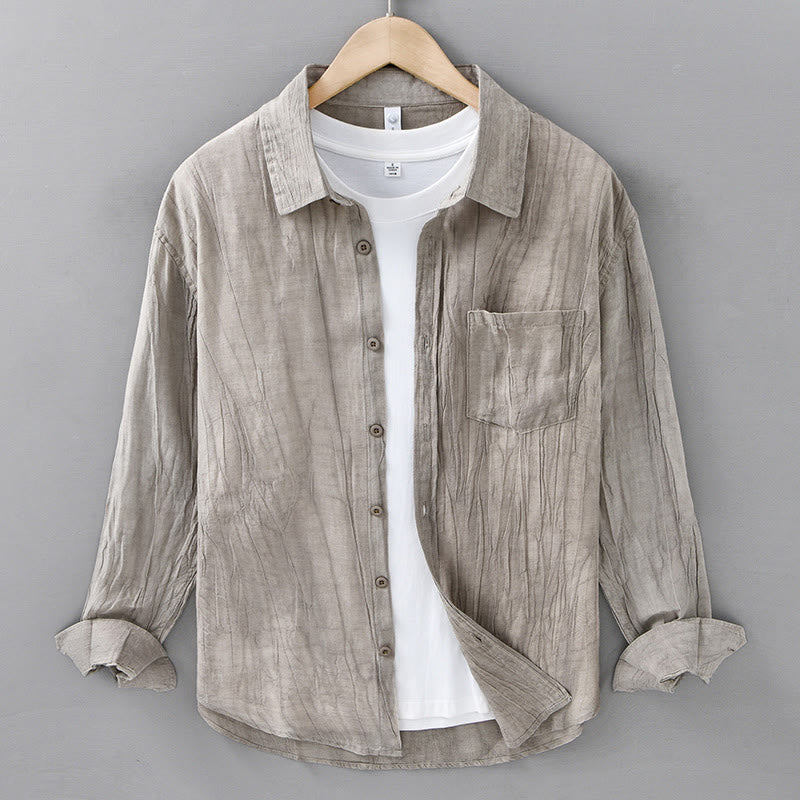 Ramie Lyocell Breathable Long Sleeve Grounding Shirt