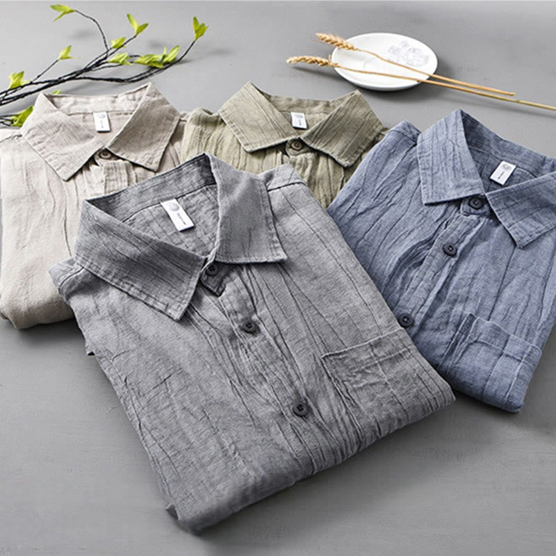 Ramie Lyocell Breathable Long Sleeve Grounding Shirt
