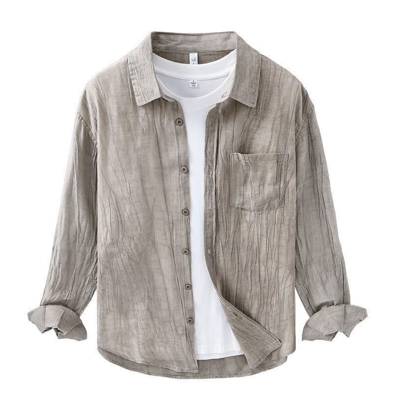 Ramie Lyocell Breathable Long Sleeve Grounding Shirt