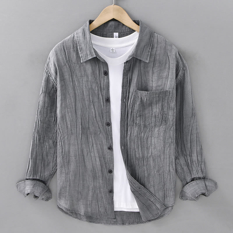 Ramie Lyocell Breathable Long Sleeve Grounding Shirt