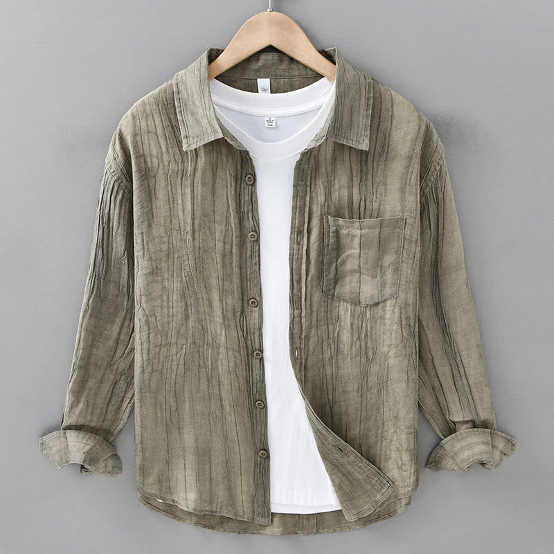 Ramie Lyocell Breathable Long Sleeve Grounding Shirt