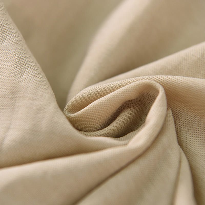 Vintage Buttons Design Stand Collar Cotton Short Sleeve Women's Shirt