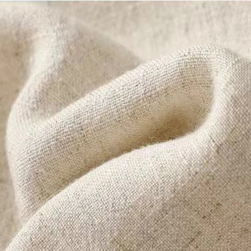 Women's Cotton Linen Frog-Button Long Sleeve Jacket With Pockets