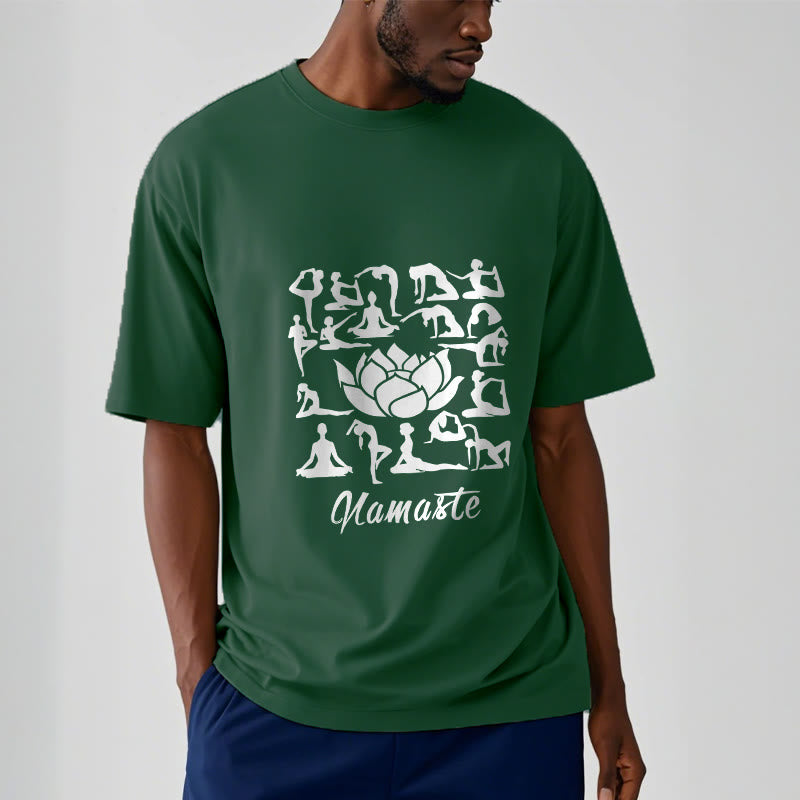 Breathable Cotton Lotus Alignment Meditation T-Shirt