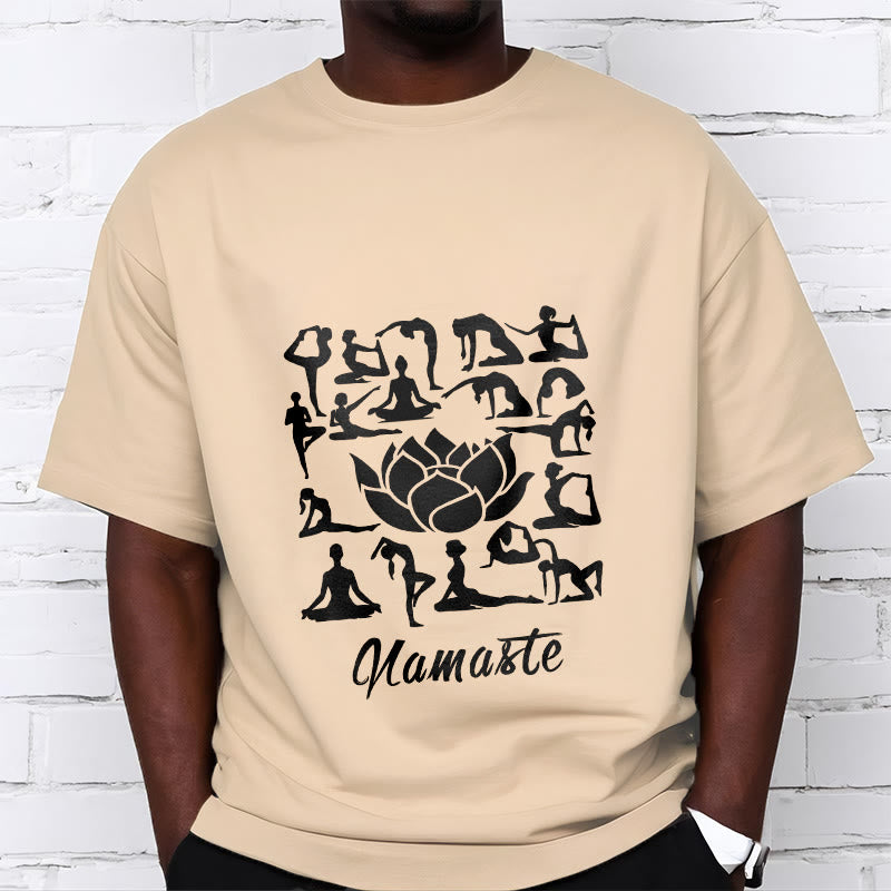 Breathable Cotton Lotus Alignment Meditation T-Shirt