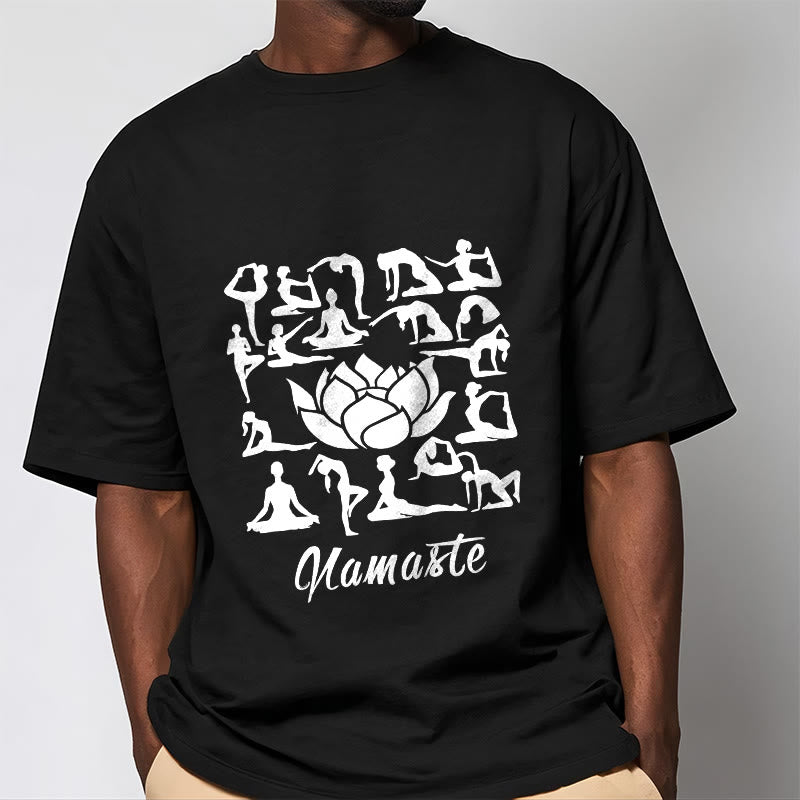 Breathable Cotton Lotus Alignment Meditation T-Shirt