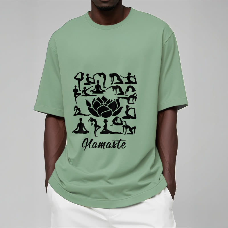 Breathable Cotton Lotus Alignment Meditation T-Shirt