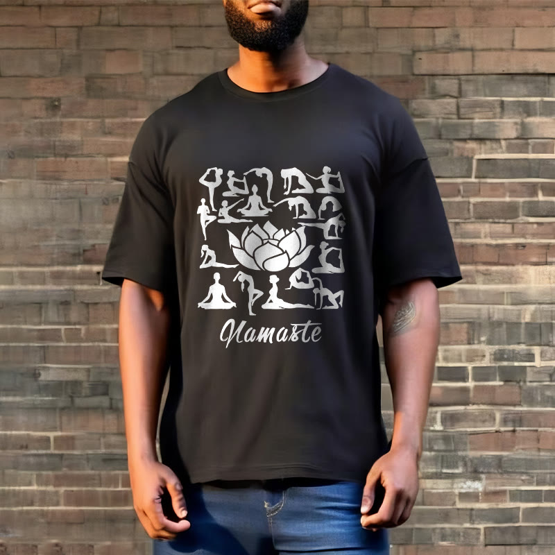 Breathable Cotton Lotus Alignment Meditation T-Shirt