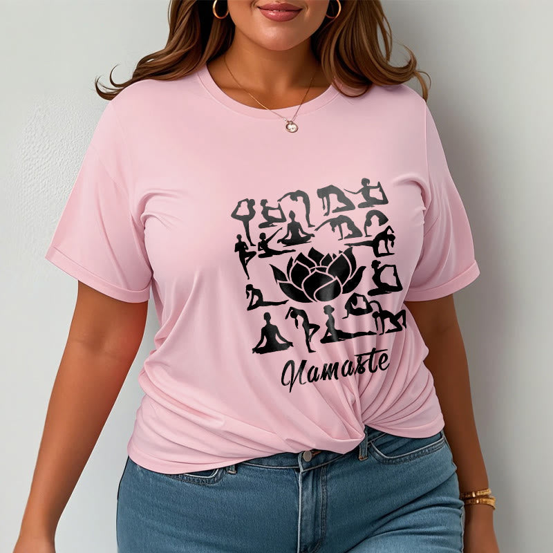 Breathable Cotton Lotus Alignment Meditation T-Shirt