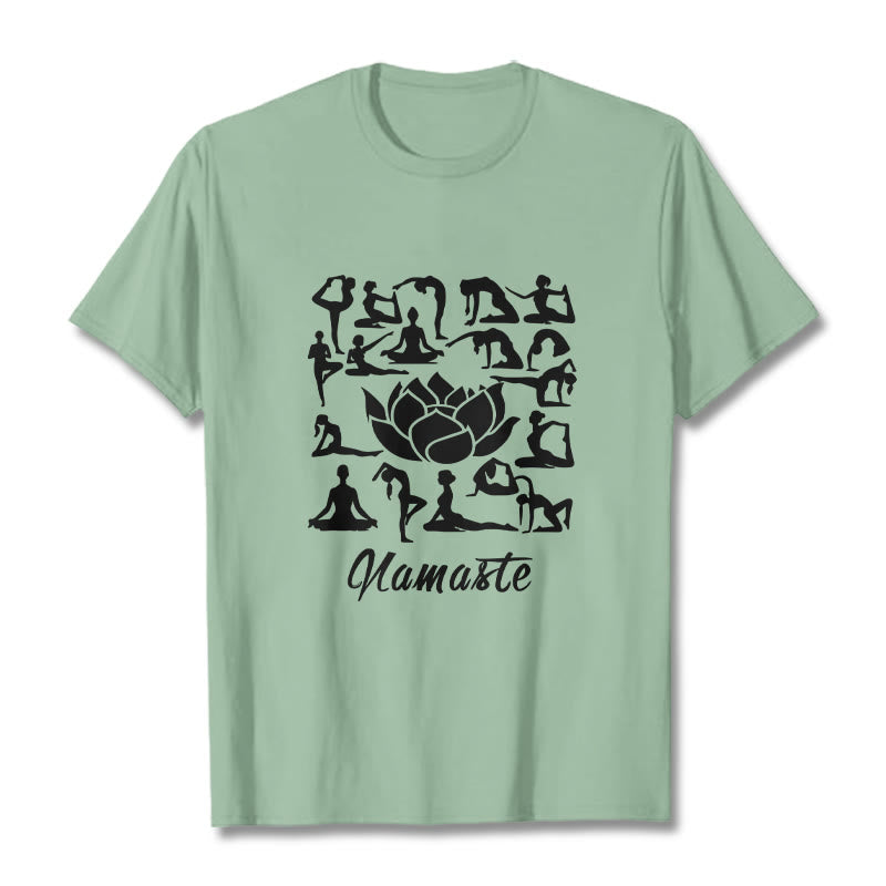 Breathable Cotton Lotus Alignment Meditation T-Shirt