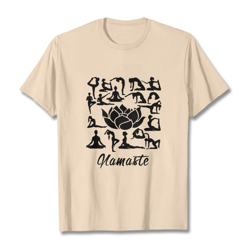 Breathable Cotton Lotus Alignment Meditation T-Shirt