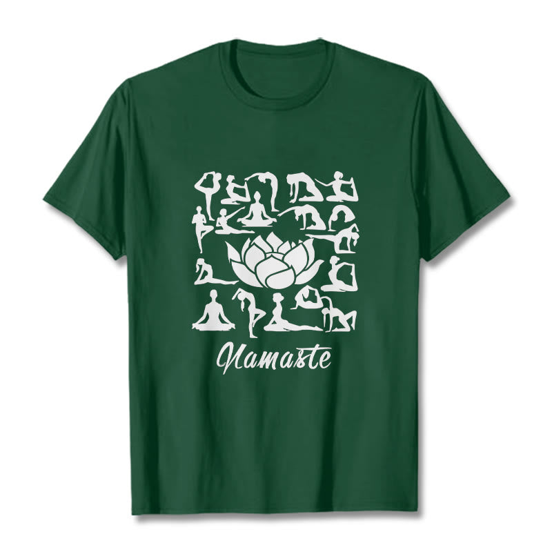 Breathable Cotton Lotus Alignment Meditation T-Shirt