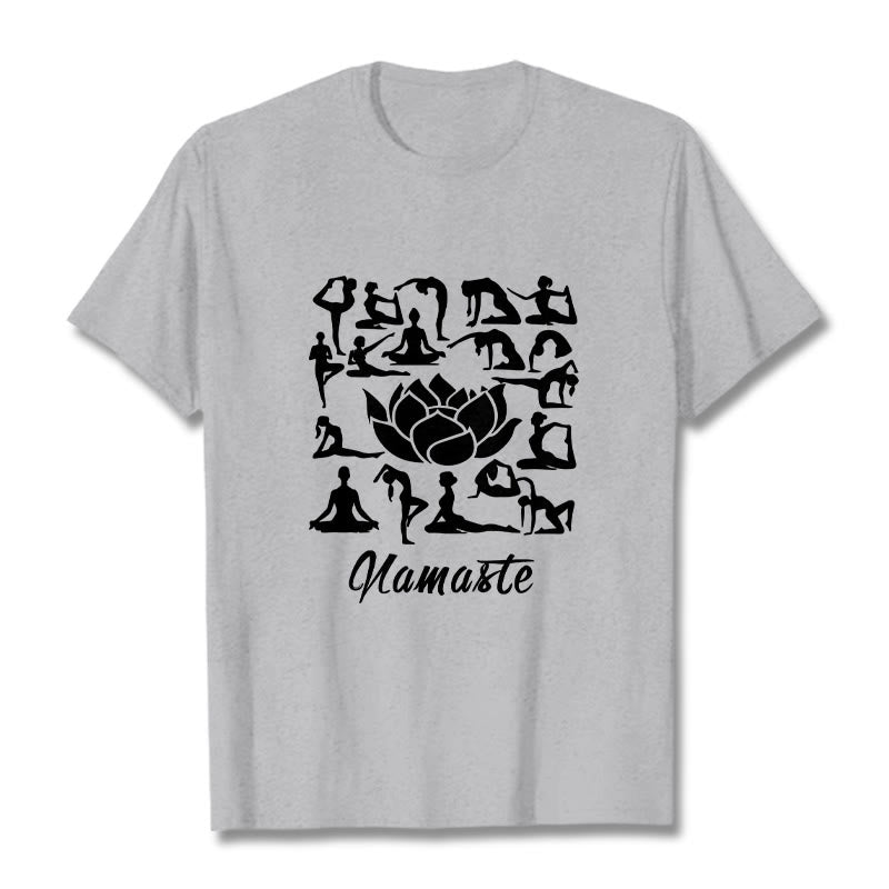 Breathable Cotton Lotus Alignment Meditation T-Shirt
