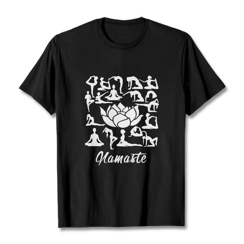 Breathable Cotton Lotus Alignment Meditation T-Shirt