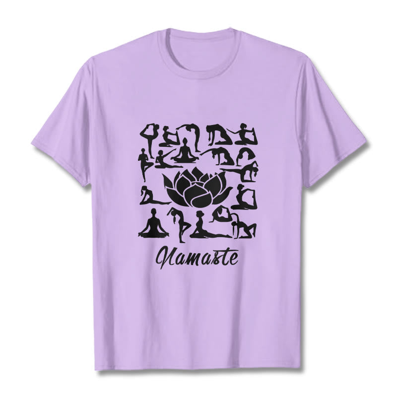 Breathable Cotton Lotus Alignment Meditation T-Shirt