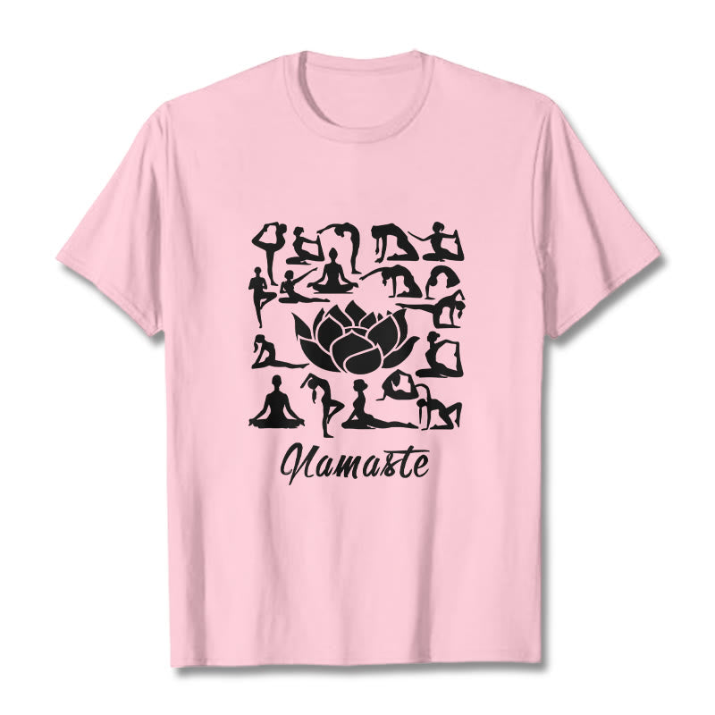 Breathable Cotton Lotus Alignment Meditation T-Shirt