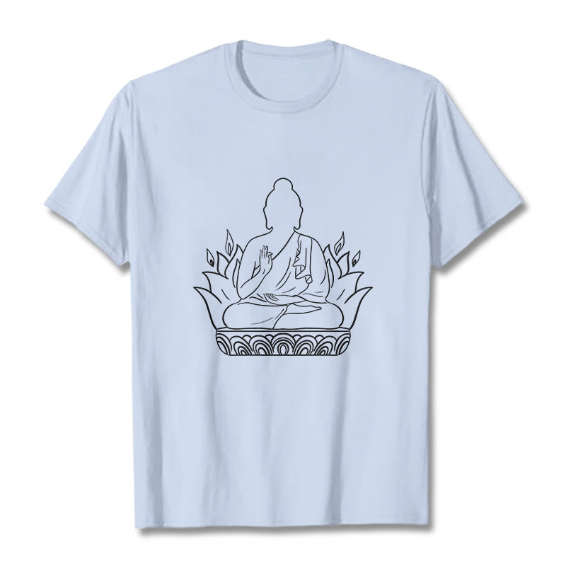 Pure Cotton Regular Fit Mindful Meditation Graphic Tee