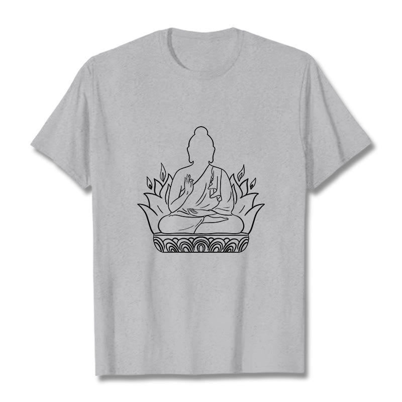 Pure Cotton Regular Fit Mindful Meditation Graphic Tee