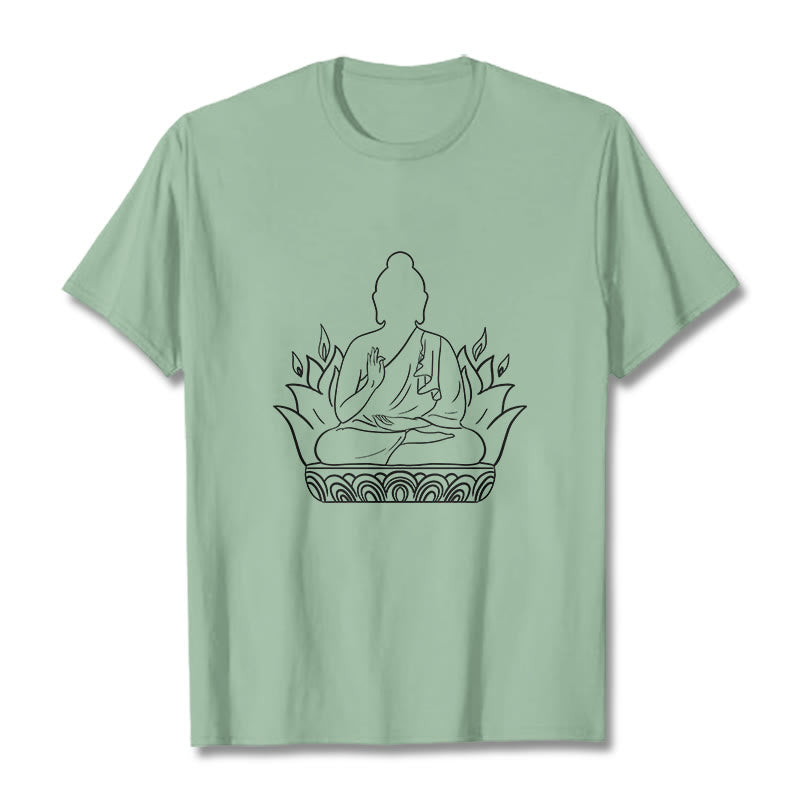 Pure Cotton Regular Fit Mindful Meditation Graphic Tee