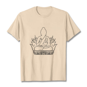 Pure Cotton Regular Fit Mindful Meditation Graphic Tee