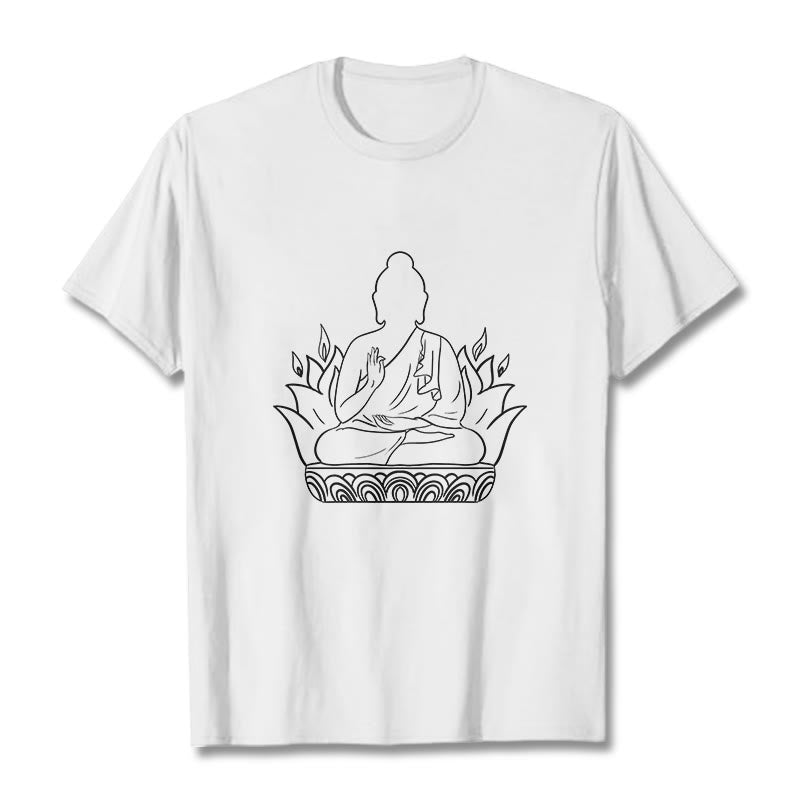 Pure Cotton Regular Fit Mindful Meditation Graphic Tee