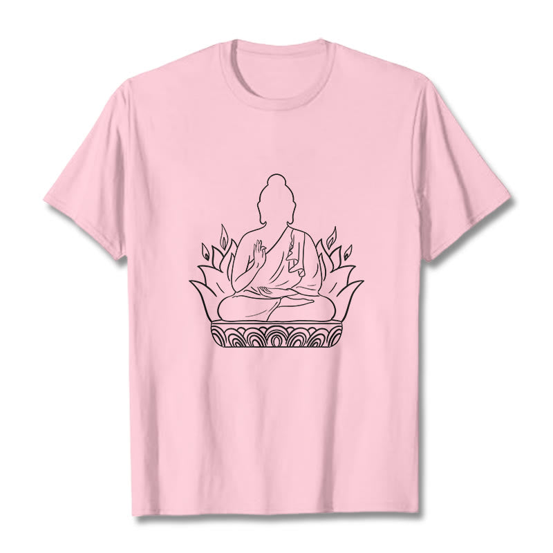 Pure Cotton Regular Fit Mindful Meditation Graphic Tee