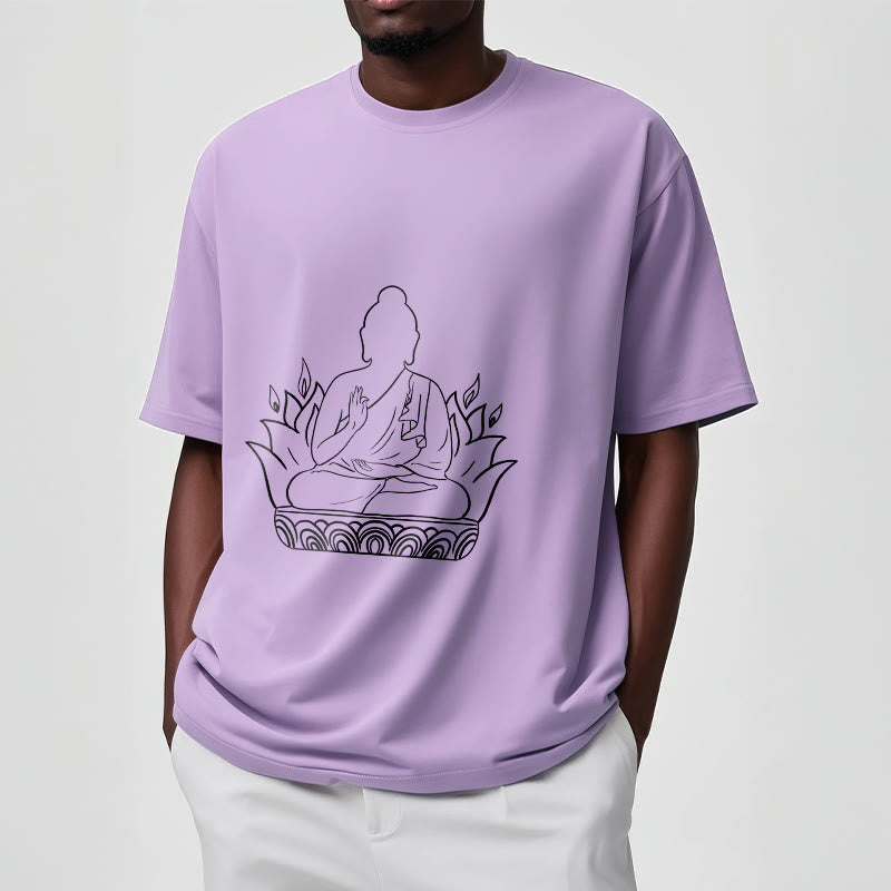 Pure Cotton Regular Fit Mindful Meditation Graphic Tee