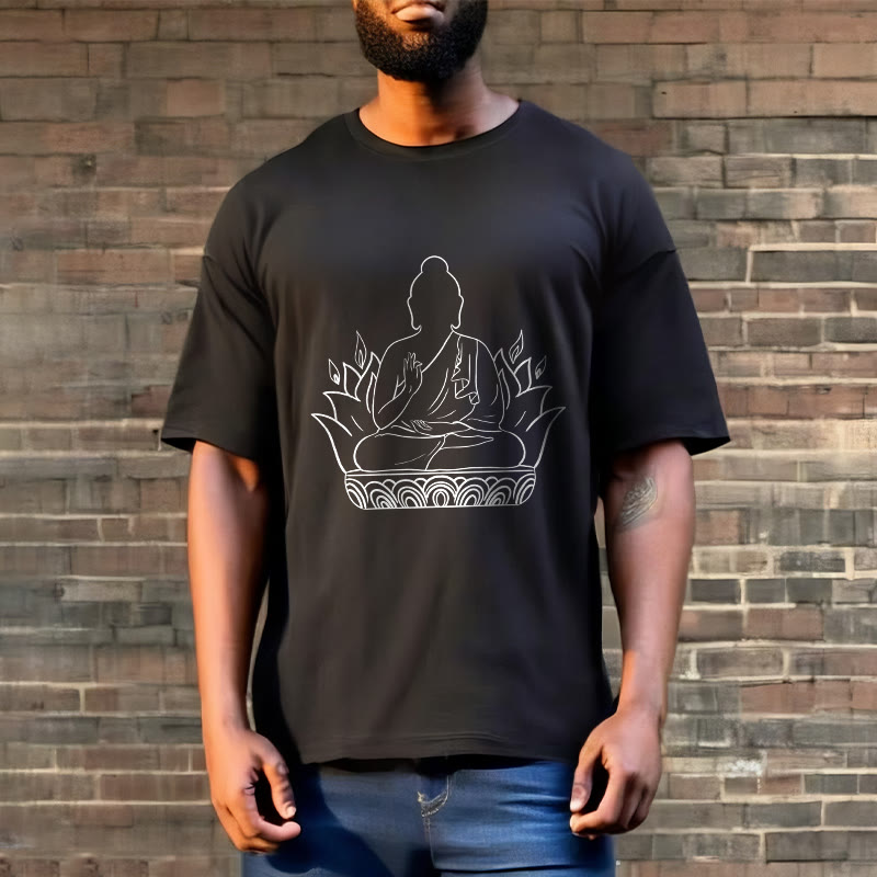 Pure Cotton Regular Fit Mindful Meditation Graphic Tee