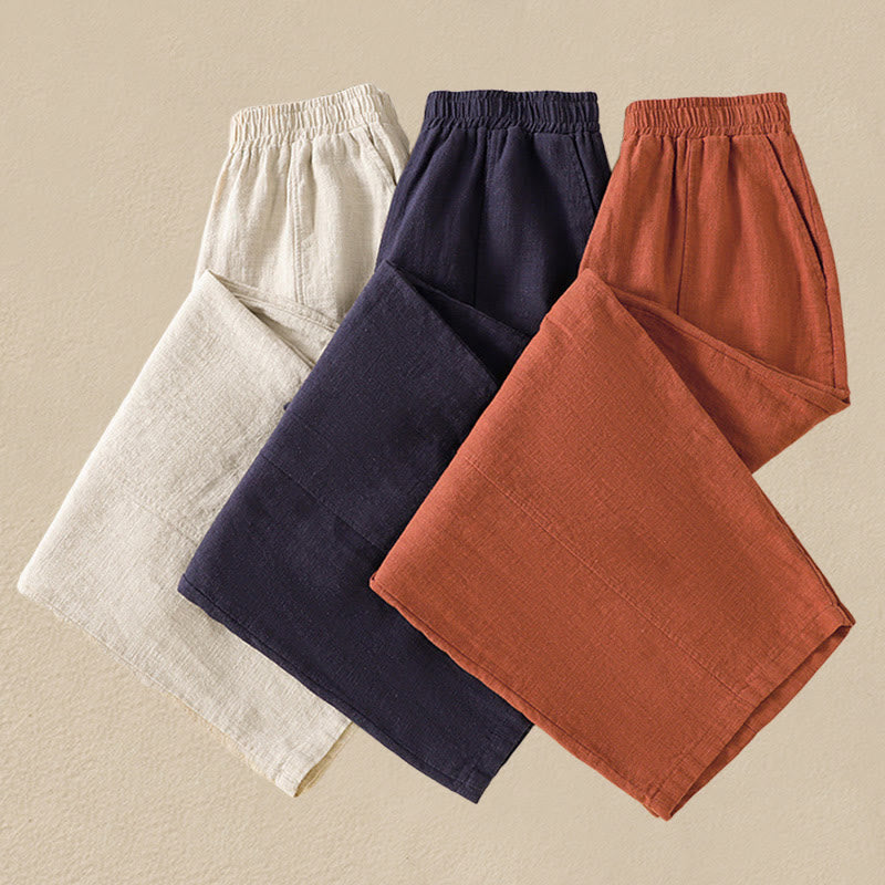 Breathable Cotton Linen High-Waist Mindful Meditation Harem Pants