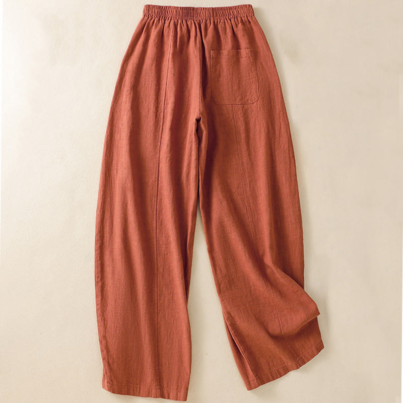 Breathable Cotton Linen High-Waist Mindful Meditation Harem Pants