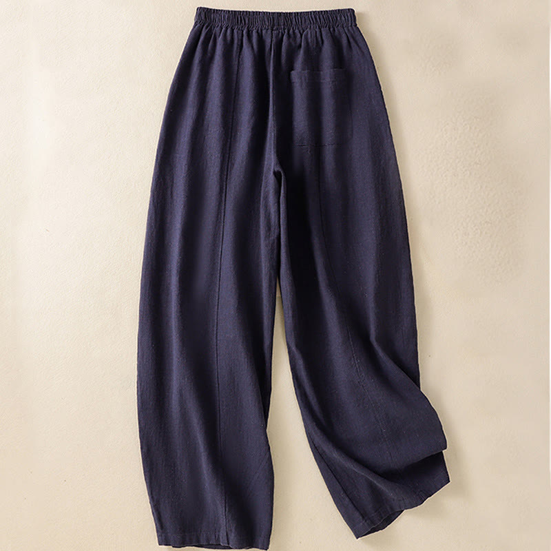 Breathable Cotton Linen High-Waist Mindful Meditation Harem Pants