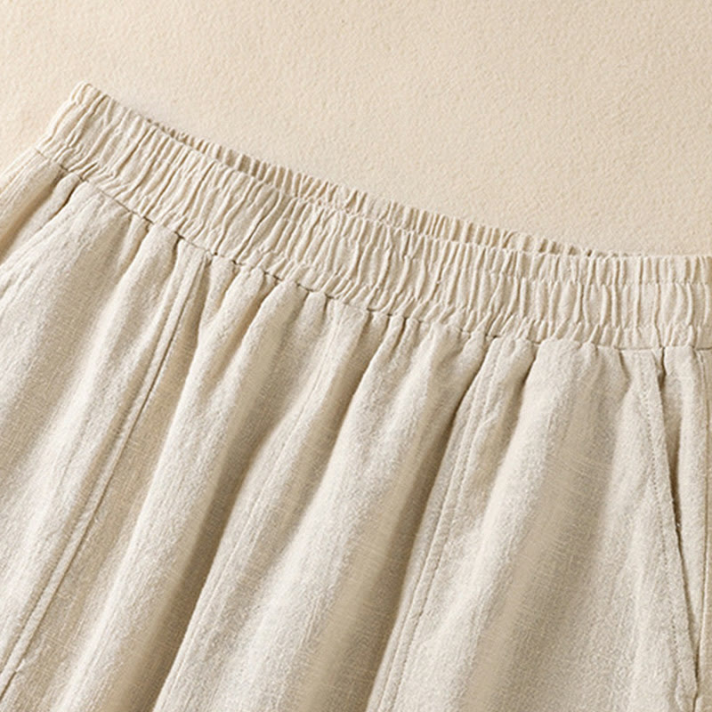 Breathable Cotton Linen High-Waist Mindful Meditation Harem Pants