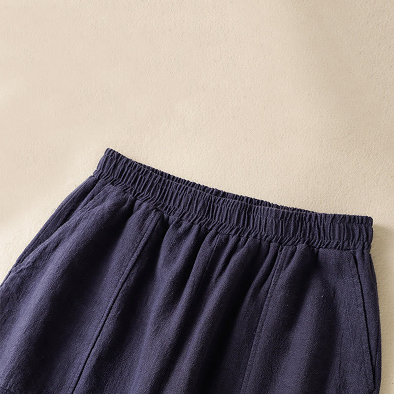 Breathable Cotton Linen High-Waist Mindful Meditation Harem Pants