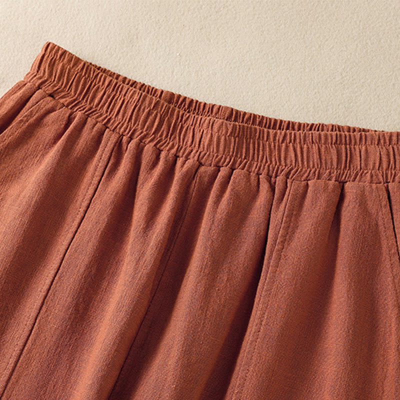 Breathable Cotton Linen High-Waist Mindful Meditation Harem Pants