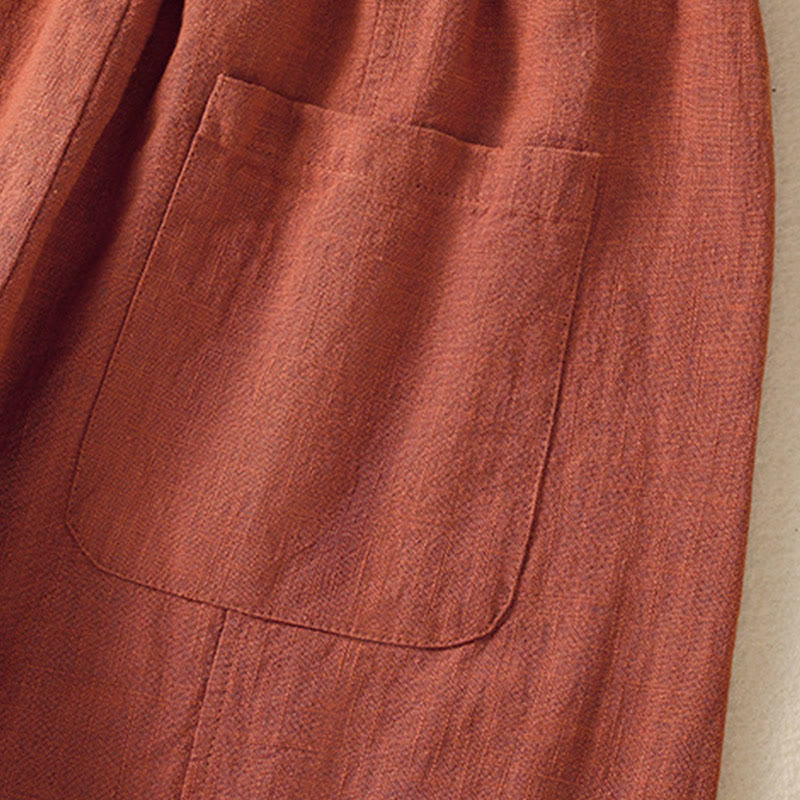 Breathable Cotton Linen High-Waist Mindful Meditation Harem Pants