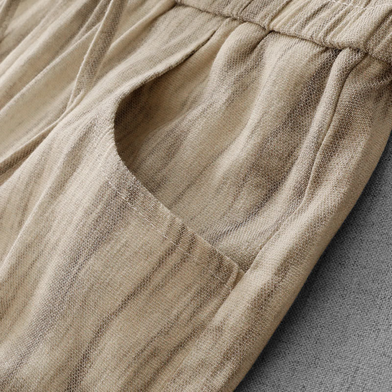 Tactile Cotton Wide-Leg Grounding Meditation Pants