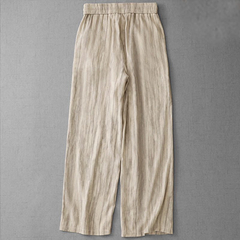 Tactile Cotton Wide-Leg Grounding Meditation Pants