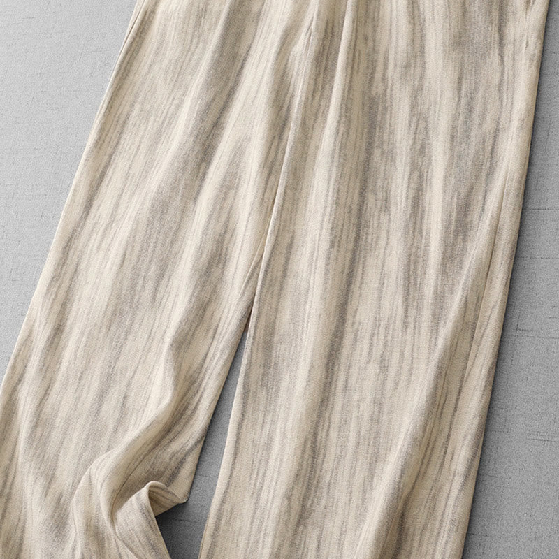 Tactile Cotton Wide-Leg Grounding Meditation Pants