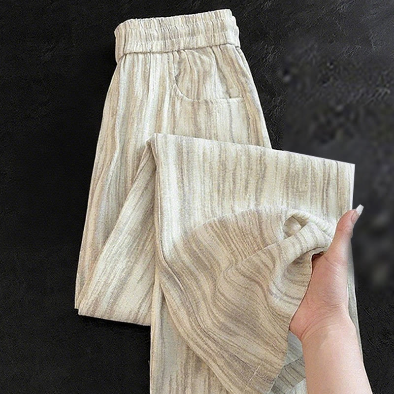 Tactile Cotton Wide-Leg Grounding Meditation Pants