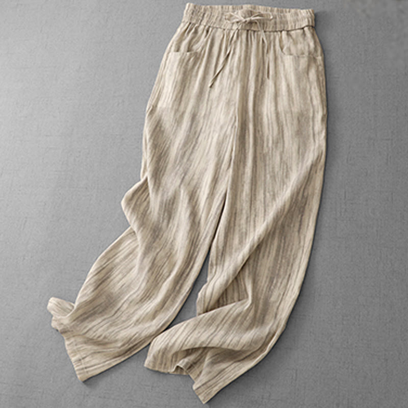 Tactile Cotton Wide-Leg Grounding Meditation Pants