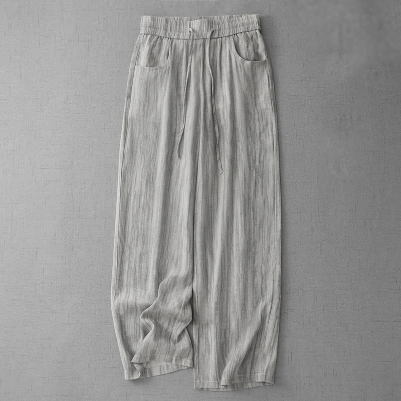 Tactile Cotton Wide-Leg Grounding Meditation Pants