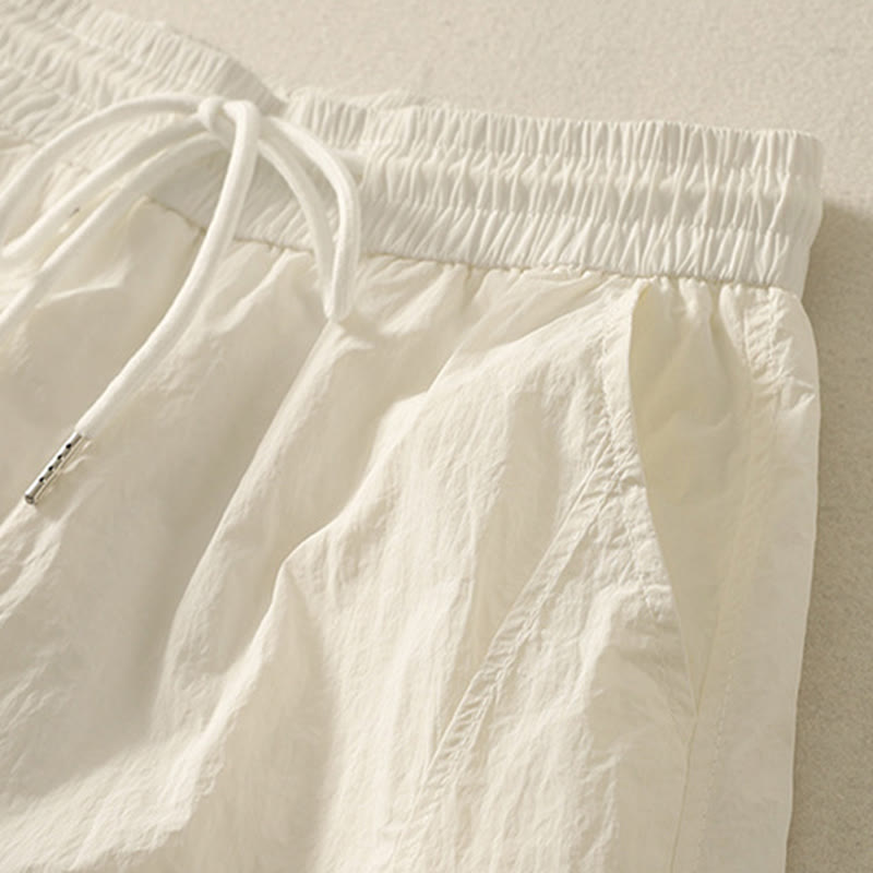 Breathable Cuffed Harem Meditation Pants with Pockets