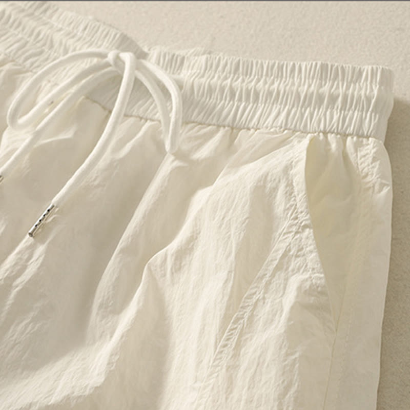 Breathable Cuffed Harem Meditation Pants with Pockets