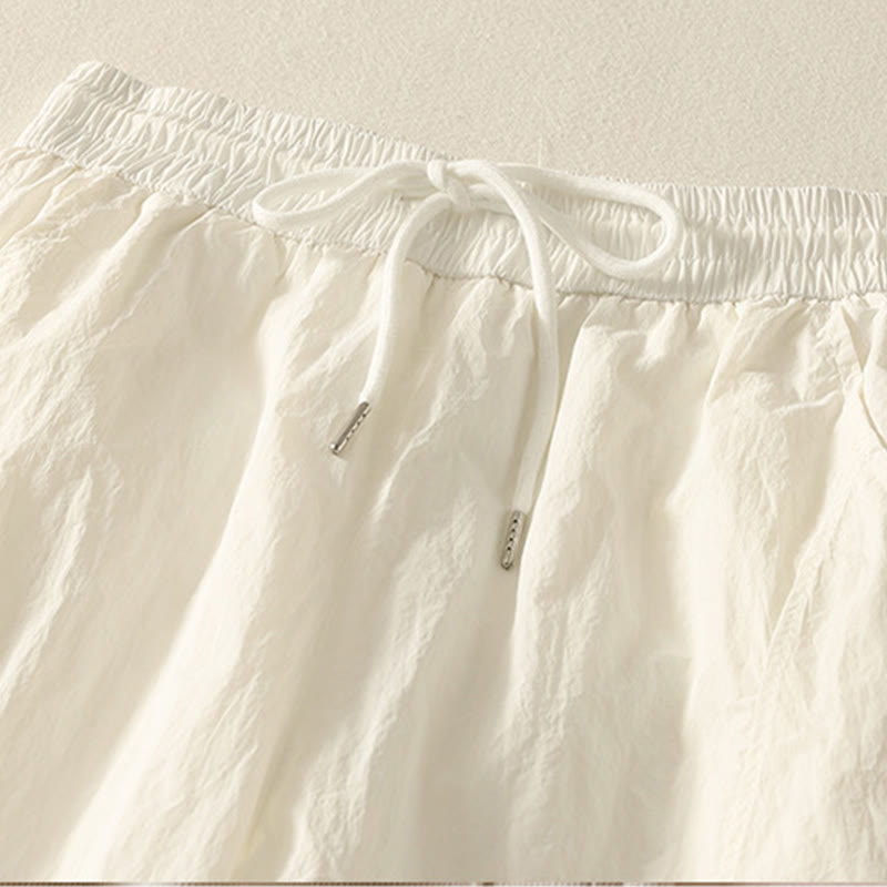 Breathable Cuffed Harem Meditation Pants with Pockets