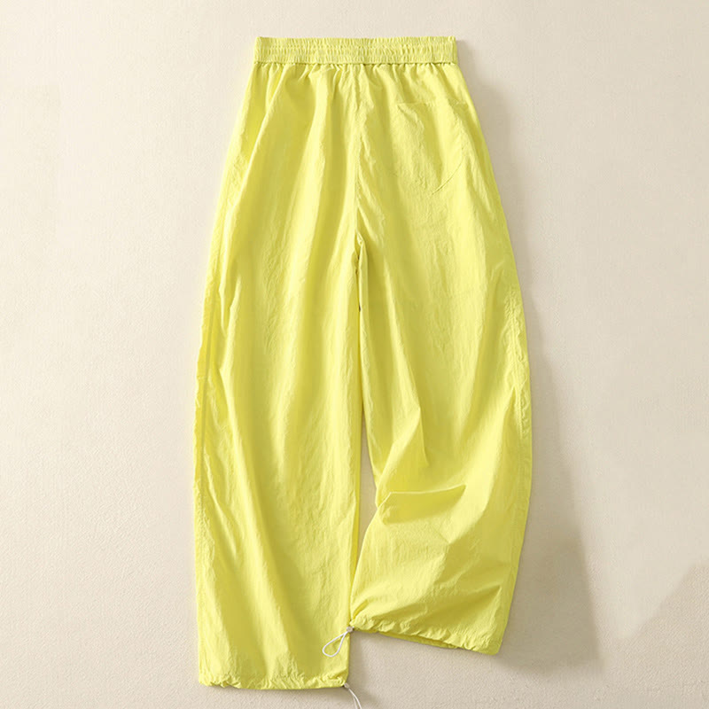 Breathable Cuffed Harem Meditation Pants with Pockets