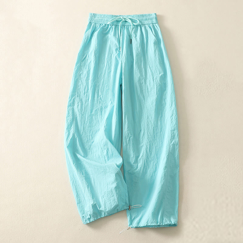 Breathable Cuffed Harem Meditation Pants with Pockets