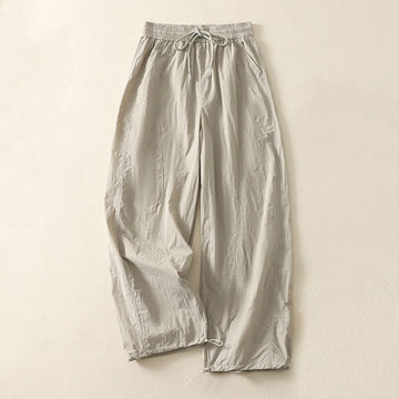 Breathable Cuffed Harem Meditation Pants with Pockets