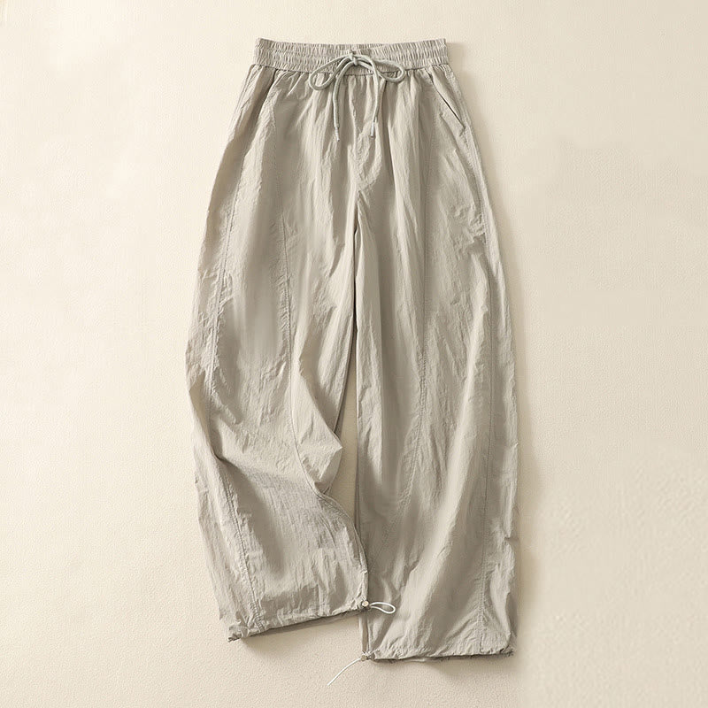 Breathable Cuffed Harem Meditation Pants with Pockets