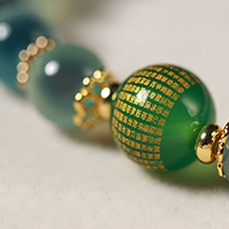 Vibrant Candy Agate Beaded Bracelet with Golden Lotus Pod Charm