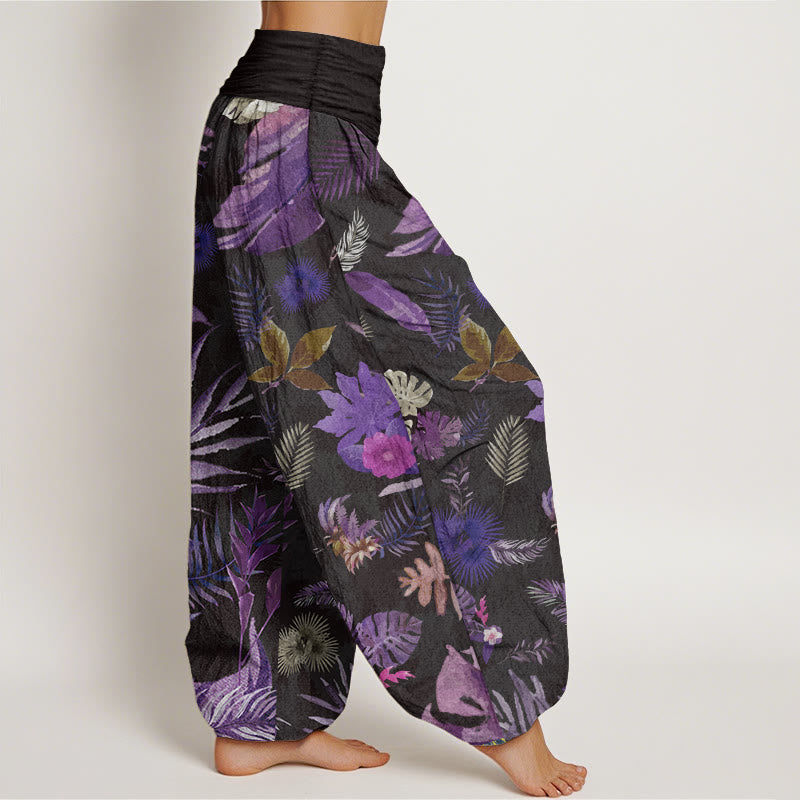 Pure Cotton Breathable Botanical Meditation Harem Pants